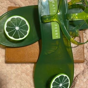 Katy Perry “Lime” green sandals size 11